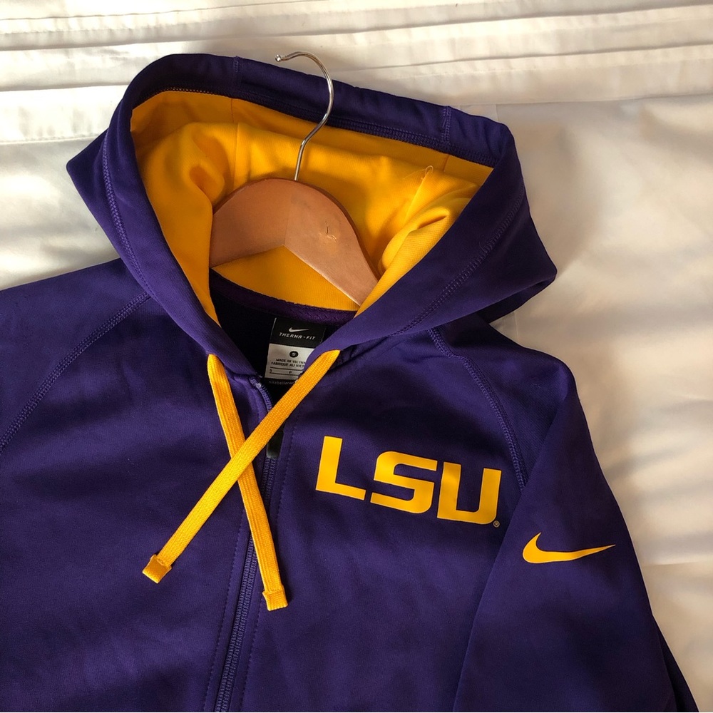 LSU Nike Therma-Fit Hoodie - Full Zip - S